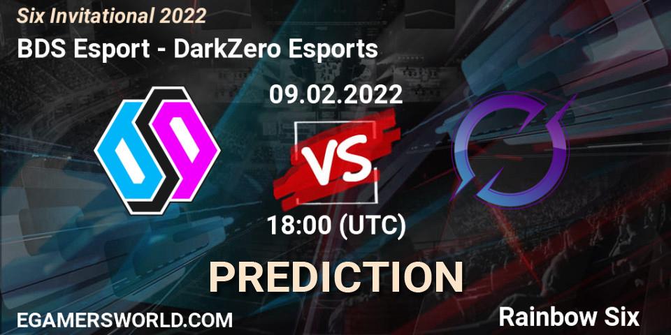 Prognose für das Spiel BDS Esport VS DarkZero Esports. 09.02.22. Rainbow Six - Six Invitational 2022