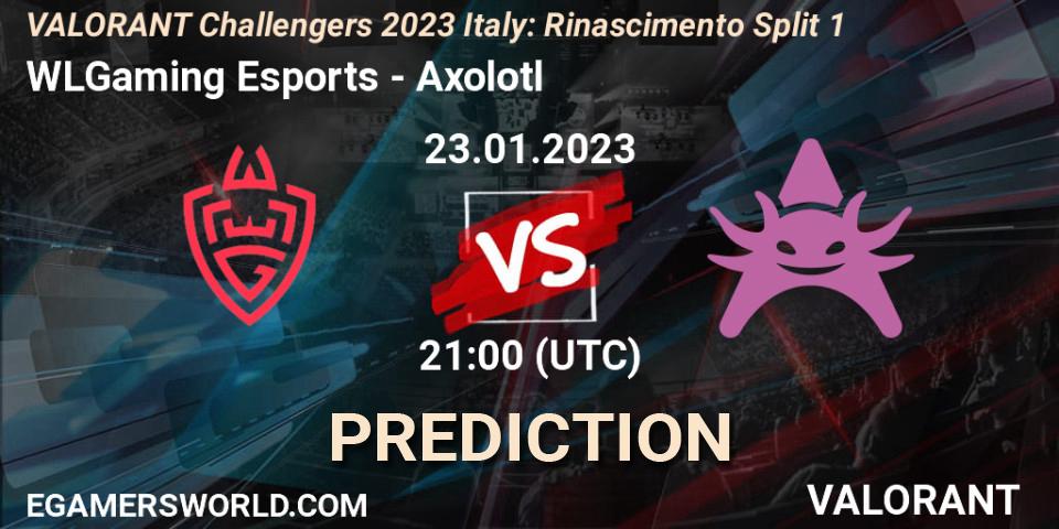Prognose für das Spiel WLGaming Esports VS Axolotl. 23.01.23. VALORANT - VALORANT Challengers 2023 Italy: Rinascimento Split 1