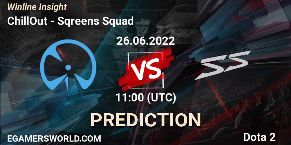 Prognose für das Spiel ChillOut VS Sqreens Squad. 26.06.2022 at 11:03. Dota 2 - Winline Insight