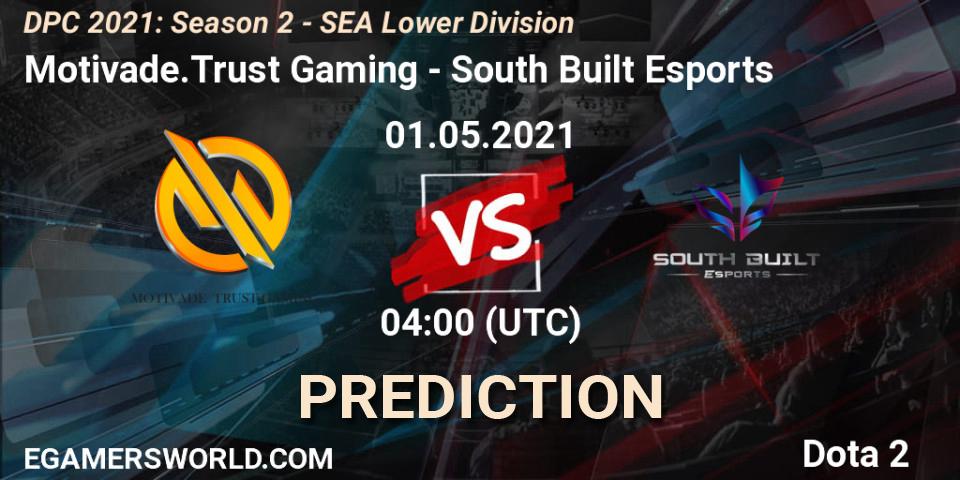 Prognose für das Spiel Motivade.Trust Gaming VS South Built Esports. 01.05.2021 at 04:06. Dota 2 - DPC 2021: Season 2 - SEA Lower Division