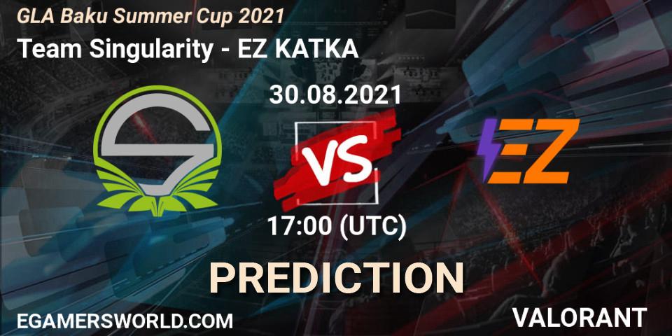 Prognose für das Spiel Team Singularity VS EZ KATKA. 30.08.2021 at 17:00. VALORANT - GLA Baku Summer Cup 2021