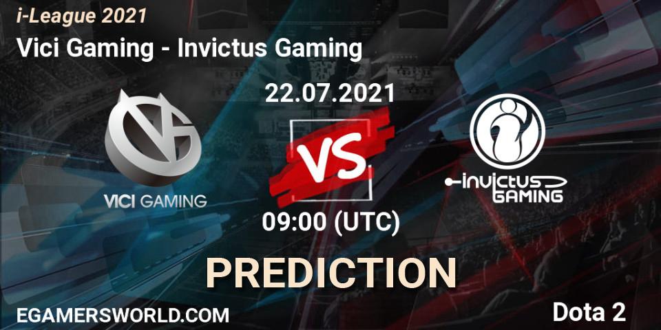 Prognose für das Spiel Vici Gaming VS Invictus Gaming. 22.07.2021 at 09:09. Dota 2 - i-League 2021 Season 1