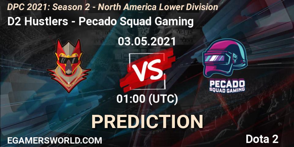 Prognose für das Spiel D2 Hustlers VS Pecado Squad Gaming. 03.05.21. Dota 2 - DPC 2021: Season 2 - North America Lower Division