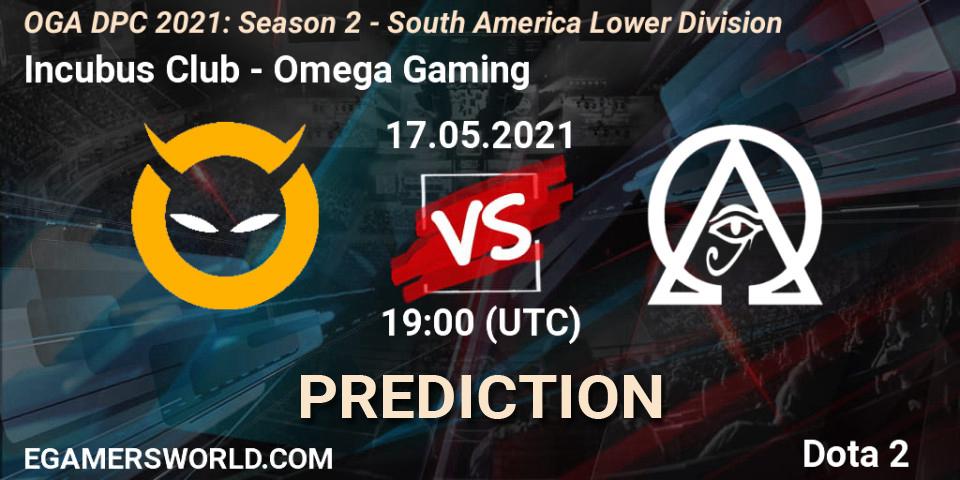 Prognose für das Spiel Incubus Club VS Omega Gaming. 17.05.2021 at 19:03. Dota 2 - OGA DPC 2021: Season 2 - South America Lower Division 