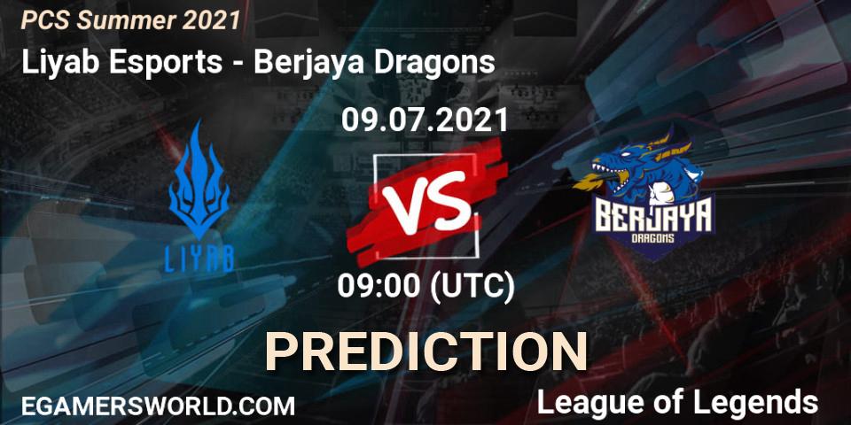 Prognose für das Spiel Liyab Esports VS Berjaya Dragons. 09.07.2021 at 09:00. LoL - PCS Summer 2021