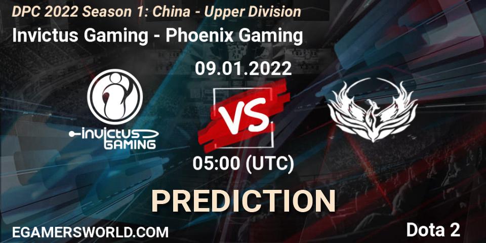 Prognose für das Spiel Invictus Gaming VS Phoenix Gaming. 09.01.2022 at 04:58. Dota 2 - DPC 2022 Season 1: China - Upper Division