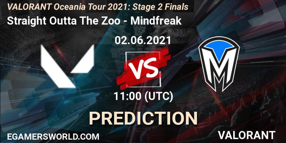 Prognose für das Spiel Straight Outta The Zoo VS Mindfreak. 02.06.2021 at 11:00. VALORANT - VALORANT Oceania Tour 2021: Stage 2 Finals