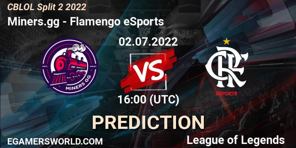 Prognose für das Spiel Miners.gg VS Flamengo eSports. 02.07.2022 at 16:00. LoL - CBLOL Split 2 2022