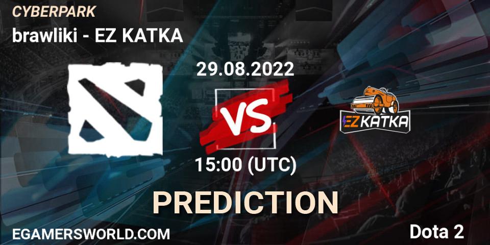 Prognose für das Spiel brawliki VS EZ KATKA. 29.08.2022 at 14:46. Dota 2 - CYBERPARK