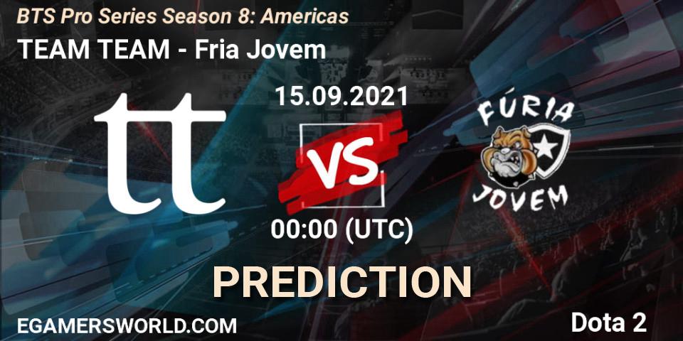 Prognose für das Spiel TEAM TEAM VS FG. 15.09.21. Dota 2 - BTS Pro Series Season 8: Americas