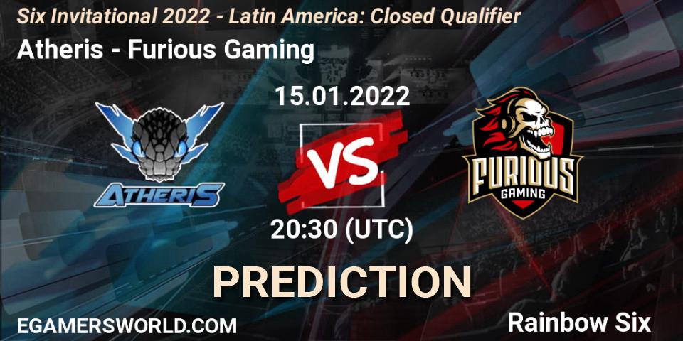 Prognose für das Spiel Atheris VS Furious Gaming. 15.01.2022 at 20:30. Rainbow Six - Six Invitational 2022 - Latin America: Closed Qualifier
