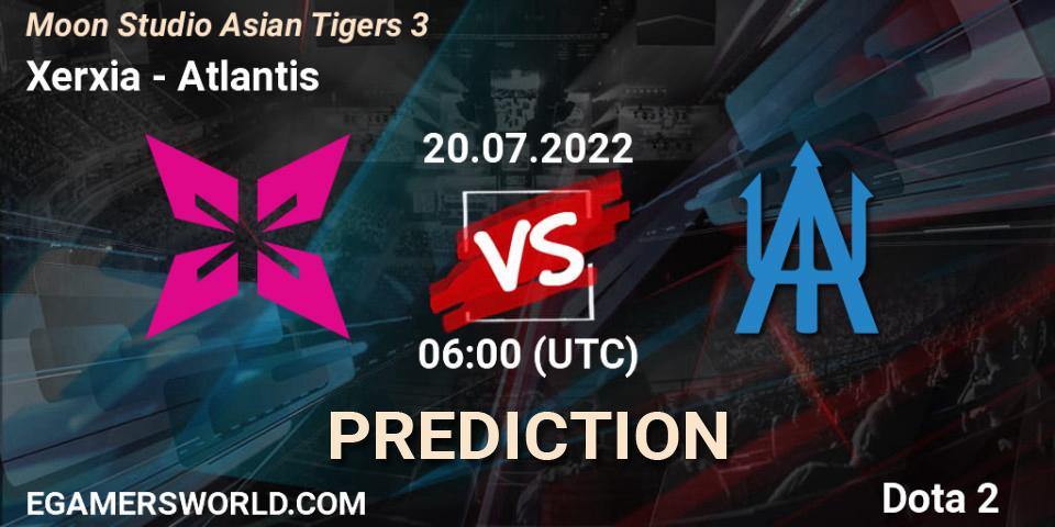 Prognose für das Spiel Xerxia VS Atlantis. 20.07.22. Dota 2 - Moon Studio Asian Tigers 3