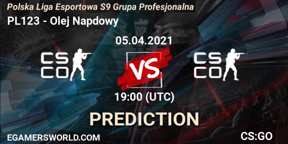 Prognose für das Spiel PL123 VS Olej Napędowy. 05.04.2021 at 19:00. Counter-Strike (CS2) - Polska Liga Esportowa S9 Grupa Profesjonalna