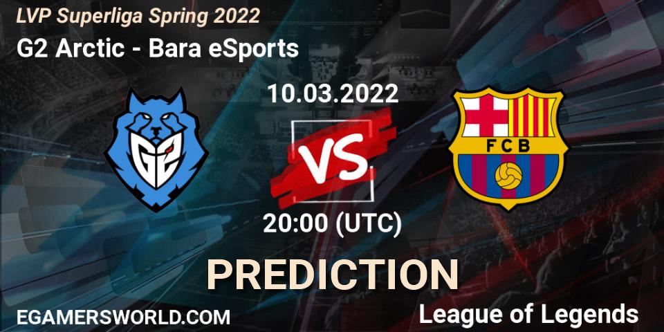Prognose für das Spiel G2 Arctic VS Barça eSports. 10.03.2022 at 20:00. LoL - LVP Superliga Spring 2022