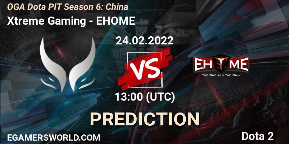 Prognose für das Spiel Xtreme Gaming VS EHOME. 24.02.2022 at 12:11. Dota 2 - OGA Dota PIT Season 6: China