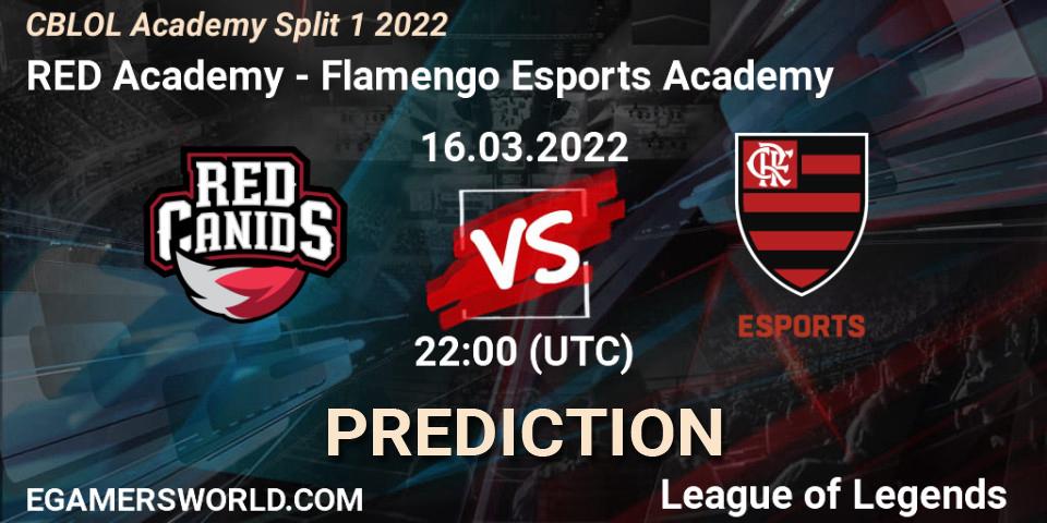 Prognose für das Spiel RED Academy VS Flamengo Esports Academy. 16.03.2022 at 22:00. LoL - CBLOL Academy Split 1 2022