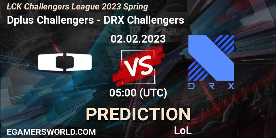 Prognose für das Spiel Dplus Challengers VS DRX Challengers. 02.02.23. LoL - LCK Challengers League 2023 Spring