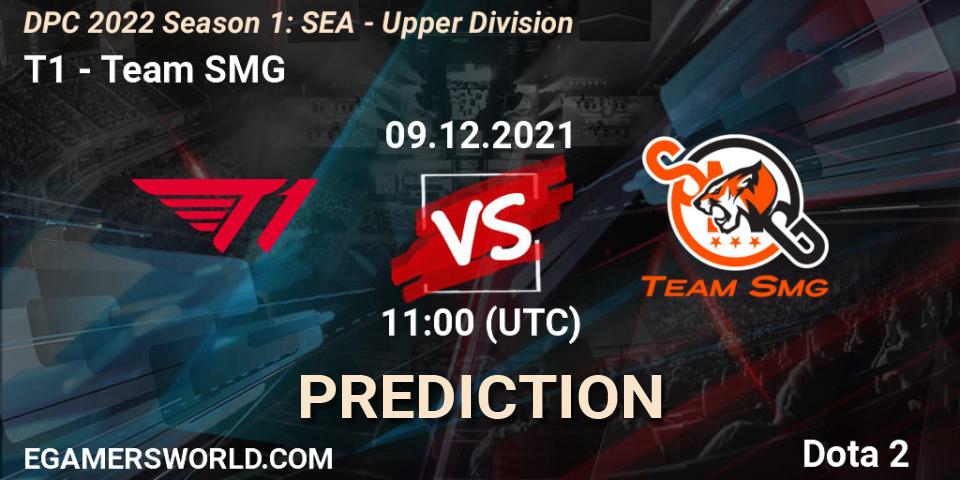 Prognose für das Spiel T1 VS Team SMG. 09.12.2021 at 11:11. Dota 2 - DPC 2022 Season 1: SEA - Upper Division