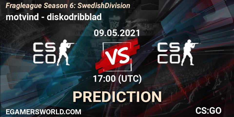 Prognose für das Spiel motvind VS diskodribblad. 09.05.2021 at 17:00. Counter-Strike (CS2) - Fragleague Season 6: Swedish Division