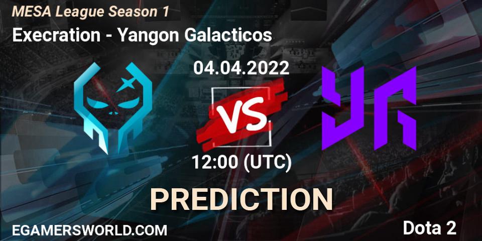 Prognose für das Spiel Execration VS Yangon Galacticos. 04.04.22. Dota 2 - MESA League Season 1