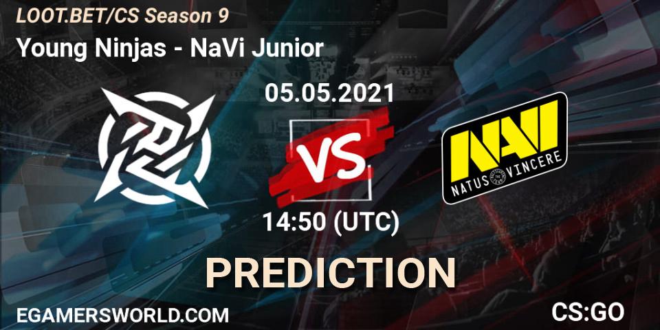 Prognose für das Spiel Young Ninjas VS NaVi Junior. 05.05.2021 at 14:50. Counter-Strike (CS2) - LOOT.BET/CS Season 9