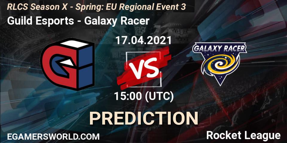 Prognose für das Spiel Guild Esports VS Galaxy Racer. 17.04.21. Rocket League - RLCS Season X - Spring: EU Regional Event 3