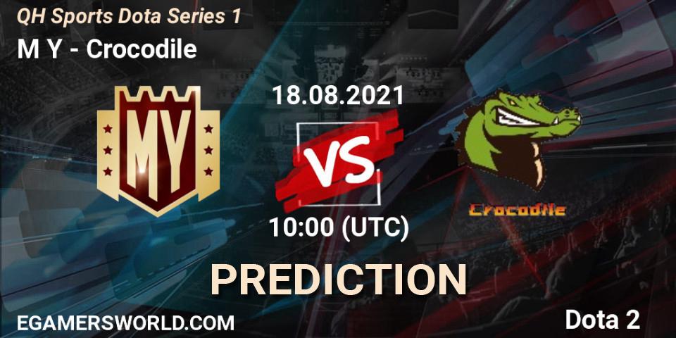 Prognose für das Spiel M Y VS Crocodile. 19.08.2021 at 06:18. Dota 2 - QH Sports Dota Series 1