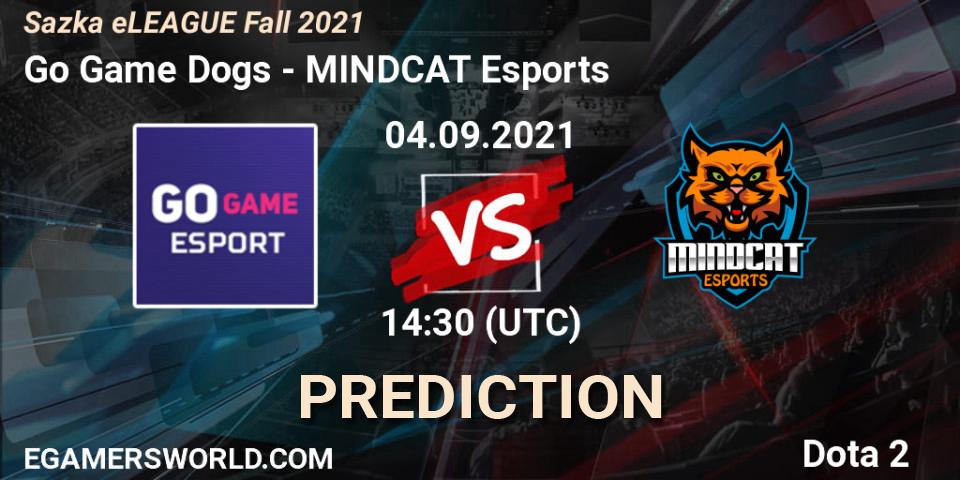 Prognose für das Spiel Go Game Dogs VS MINDCAT Esports. 04.09.2021 at 14:45. Dota 2 - Sazka eLEAGUE Fall 2021