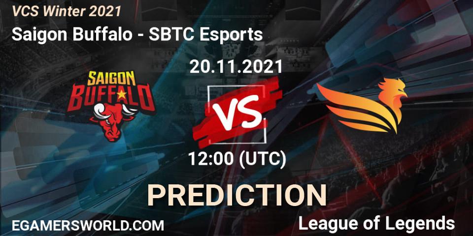 Prognose für das Spiel Saigon Buffalo VS SBTC Esports. 20.11.2021 at 12:00. LoL - VCS Winter 2021