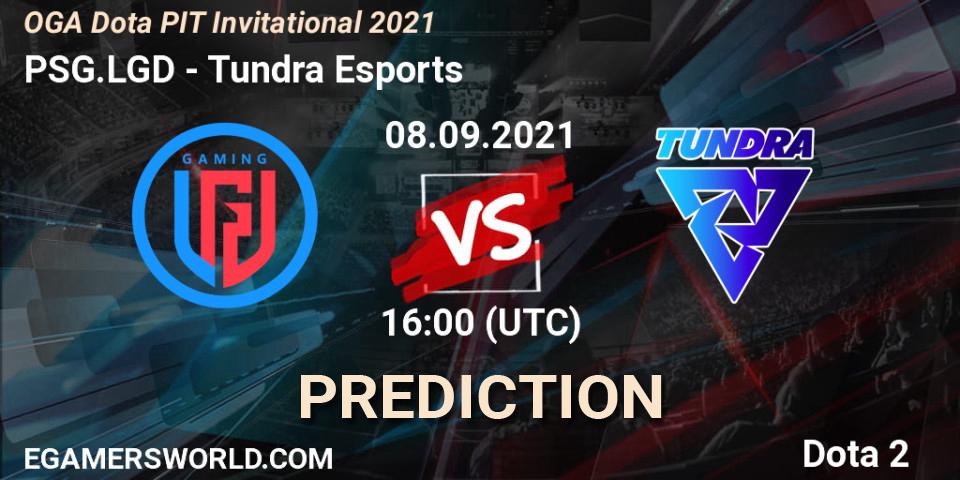 Prognose für das Spiel PSG.LGD VS Tundra Esports. 08.09.21. Dota 2 - OGA Dota PIT Invitational 2021