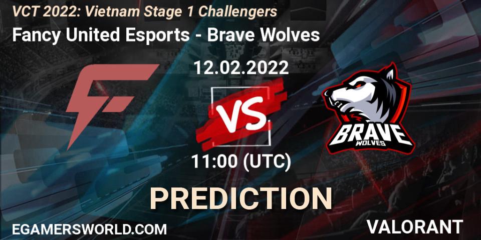 Prognose für das Spiel Fancy United Esports VS Brave Wolves. 12.02.2022 at 11:00. VALORANT - VCT 2022: Vietnam Stage 1 Challengers