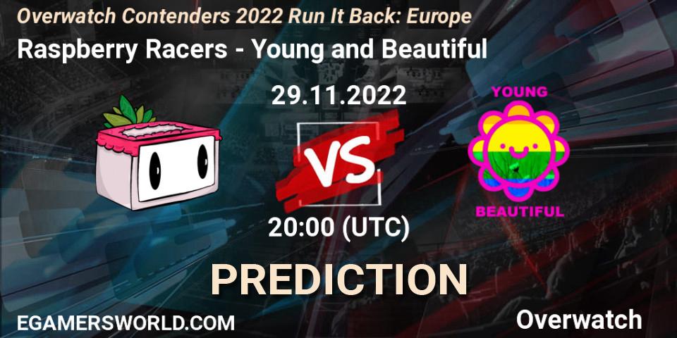 Prognose für das Spiel Raspberry Racers VS Young and Beautiful. 08.12.22. Overwatch - Overwatch Contenders 2022 Run It Back: Europe