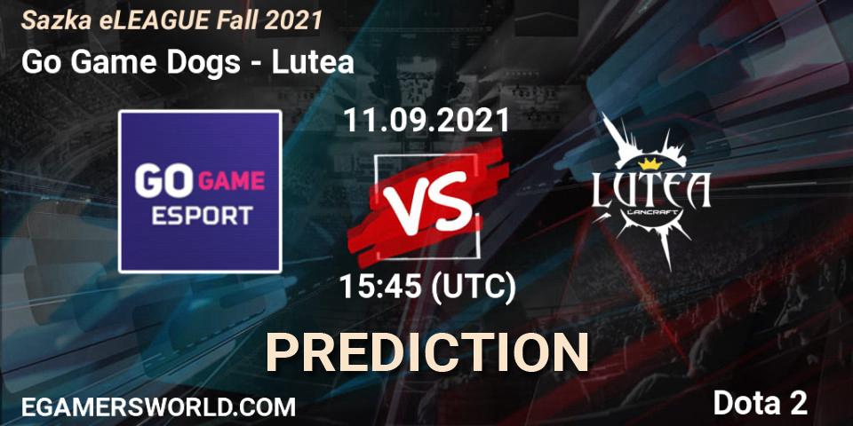 Prognose für das Spiel Go Game Dogs VS Lutea. 11.09.21. Dota 2 - Sazka eLEAGUE Fall 2021