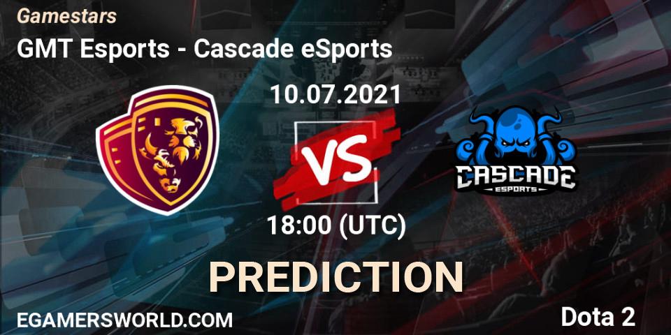 Prognose für das Spiel GMT Esports VS Cascade eSports. 10.07.21. Dota 2 - Gamestars