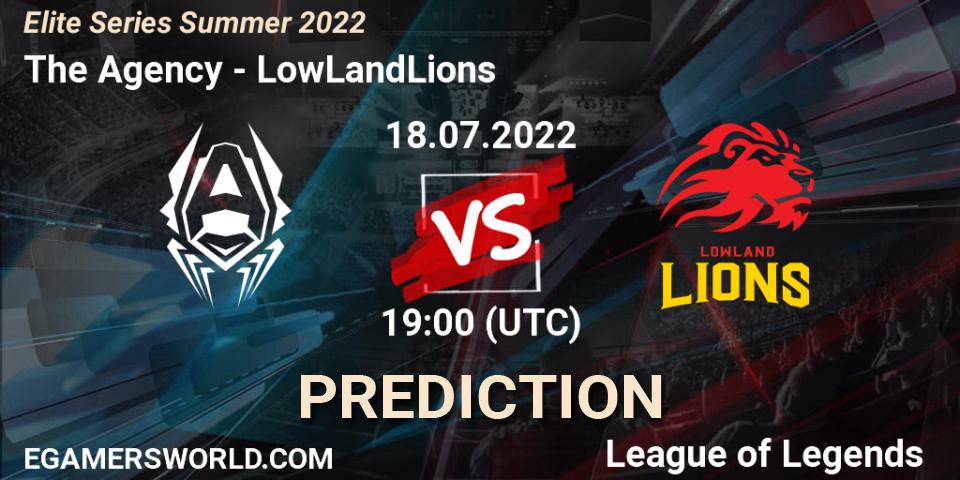 Prognose für das Spiel The Agency VS LowLandLions. 18.07.22. LoL - Elite Series Summer 2022