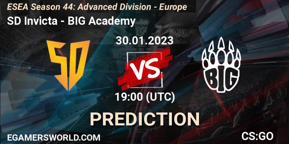 Prognose für das Spiel SD Invicta VS BIG Academy. 08.02.23. CS2 (CS:GO) - ESEA Season 44: Advanced Division - Europe