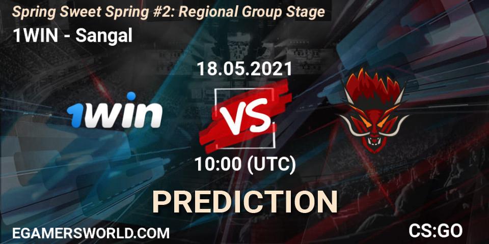 Prognose für das Spiel 1WIN VS Sangal. 18.05.2021 at 10:00. Counter-Strike (CS2) - Spring Sweet Spring #2: Regional Group Stage