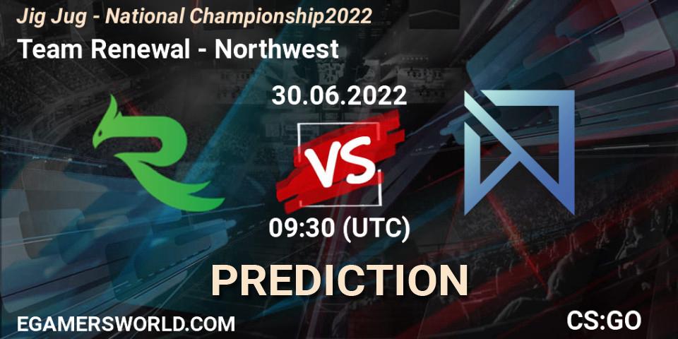 Prognose für das Spiel Team Renewal VS Northwest. 30.06.2022 at 09:30. Counter-Strike (CS2) - Jig Jug - National Championship 2022