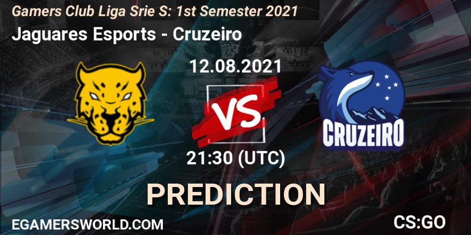 Prognose für das Spiel Jaguares Esports VS Cruzeiro. 12.08.2021 at 21:25. Counter-Strike (CS2) - Gamers Club Liga Série S: 1st Semester 2021