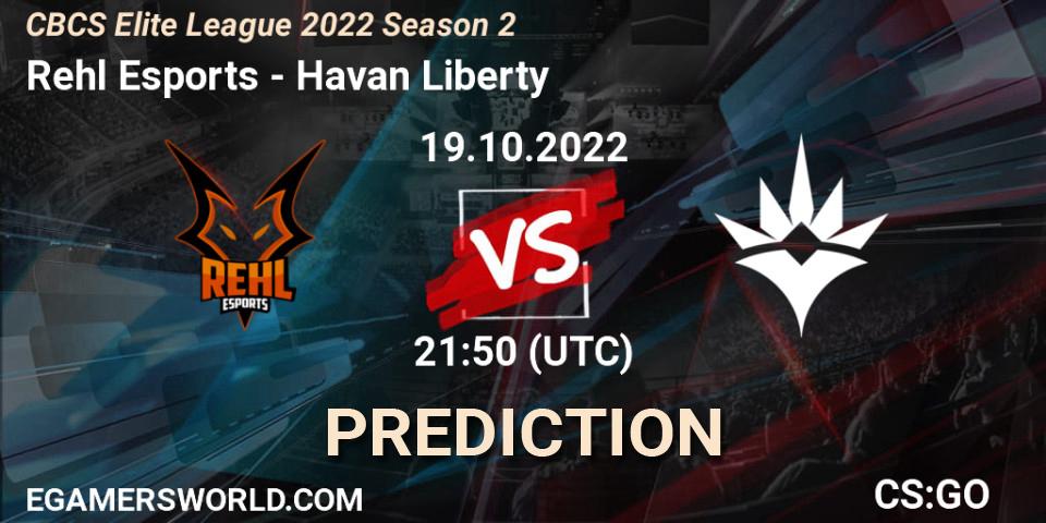 Prognose für das Spiel Rehl Esports VS Havan Liberty. 19.10.22. CS2 (CS:GO) - CBCS Elite League 2022 Season 2