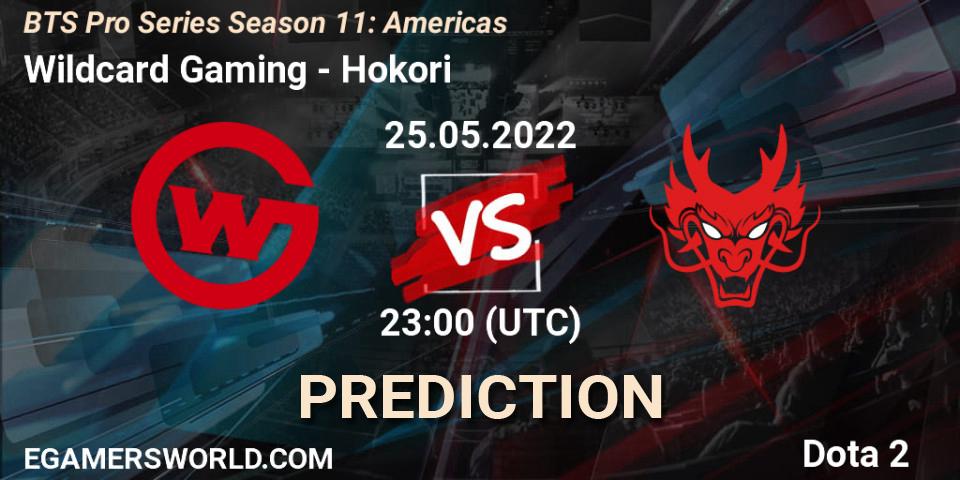 Prognose für das Spiel Wildcard Gaming VS Hokori. 25.05.2022 at 22:48. Dota 2 - BTS Pro Series Season 11: Americas
