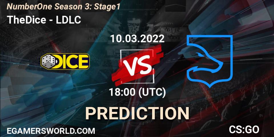 Prognose für das Spiel TheDice VS LDLC. 10.03.22. CS2 (CS:GO) - NumberOne Season 3: Stage 1