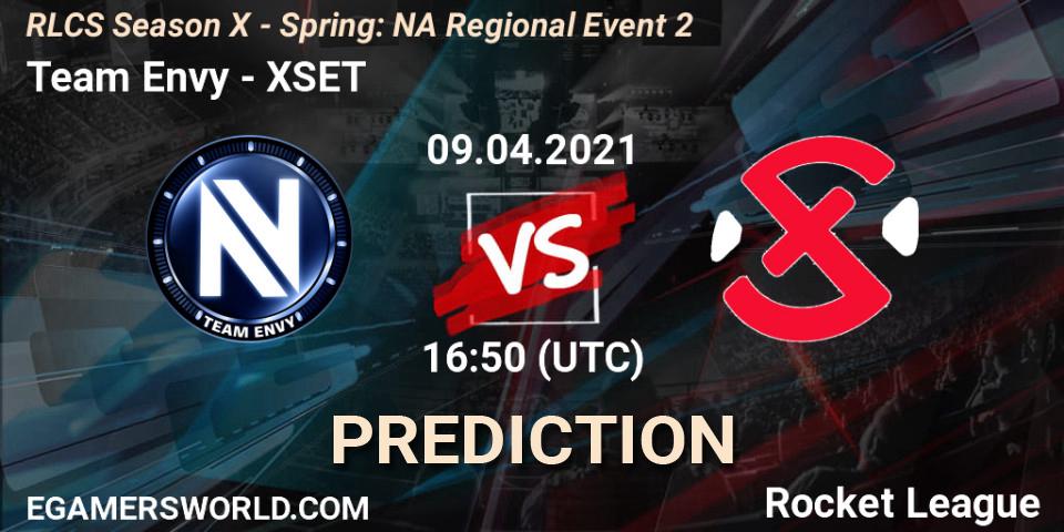 Prognose für das Spiel Team Envy VS XSET. 09.04.21. Rocket League - RLCS Season X - Spring: NA Regional Event 2