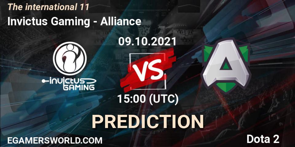 Prognose für das Spiel Invictus Gaming VS Alliance. 09.10.2021 at 16:53. Dota 2 - The Internationa 2021