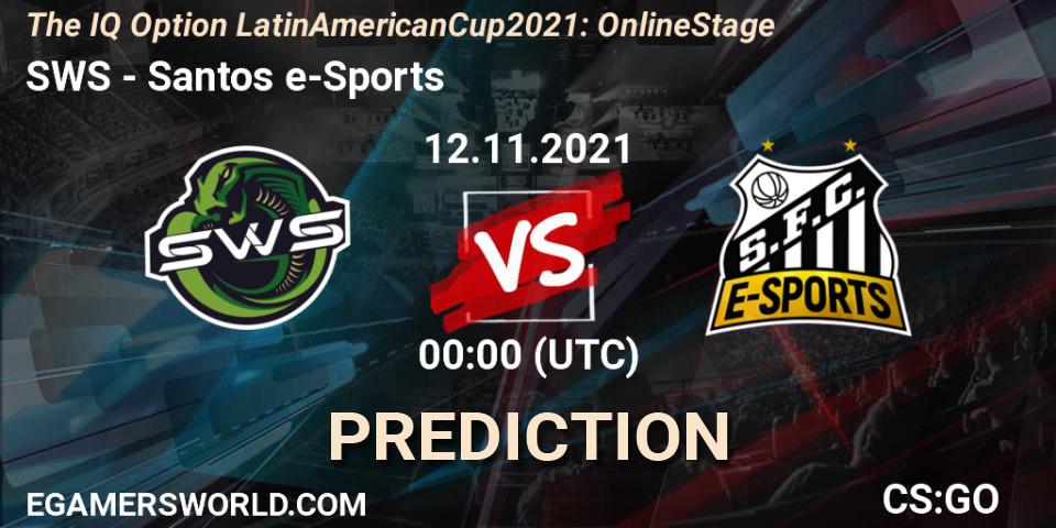 Prognose für das Spiel SWS VS Santos e-Sports. 12.11.21. CS2 (CS:GO) - The IQ Option Latin American Cup 2021: Online Stage