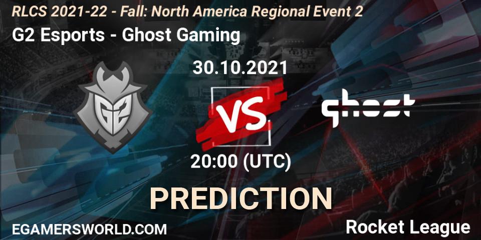 Prognose für das Spiel G2 Esports VS Ghost Gaming. 30.10.21. Rocket League - RLCS 2021-22 - Fall: North America Regional Event 2