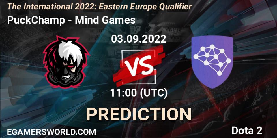 Prognose für das Spiel PuckChamp VS Mind Games. 03.09.2022 at 10:39. Dota 2 - The International 2022: Eastern Europe Qualifier