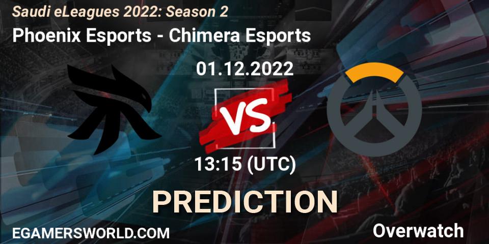 Prognose für das Spiel Phoenix Esports VS Chimera Esports. 01.12.22. Overwatch - Saudi eLeagues 2022: Season 2