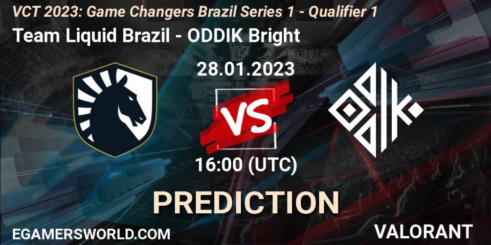 Prognose für das Spiel Team Liquid Brazil VS ODDIK Bright. 28.01.23. VALORANT - VCT 2023: Game Changers Brazil Series 1 - Qualifier 1
