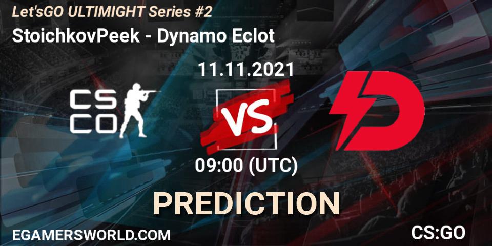 Prognose für das Spiel StoichkovPeek VS Dynamo Eclot. 11.11.2021 at 09:00. Counter-Strike (CS2) - Let'sGO ULTIMIGHT Series #2